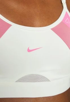 Nike Performance INDY LOGO BRA - Medium Support Sports Bra - Sail/desert Berry/pinksicle -Nike Performance store cb6ef495fe184ab6b16f7d9b8069f3d0