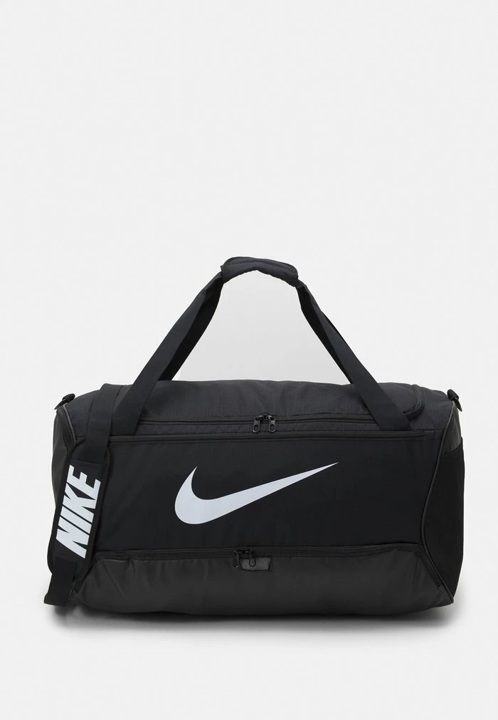 Nike Performance DUFF UNISEX - Sports Bag - Black/black/white 1 Nike Performance DUFF UNISEX - Sports Bag - Black/black/white