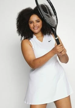 Nike Performance VICTORY DRESS PLUS - Sports Dress - White/black -Nike Performance store cbdfa4bb4a564453be3d3f6ade3872f8