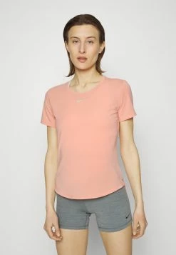 Nike Performance W NK ONE LUXE DF SS STD - Basic T-shirt - Light Madder Root/silver