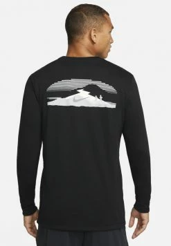 Nike Performance TEE LS TRAIL - Long Sleeved Top - Black -Nike Performance store cd95759027174ac498bdbf778ad60aac