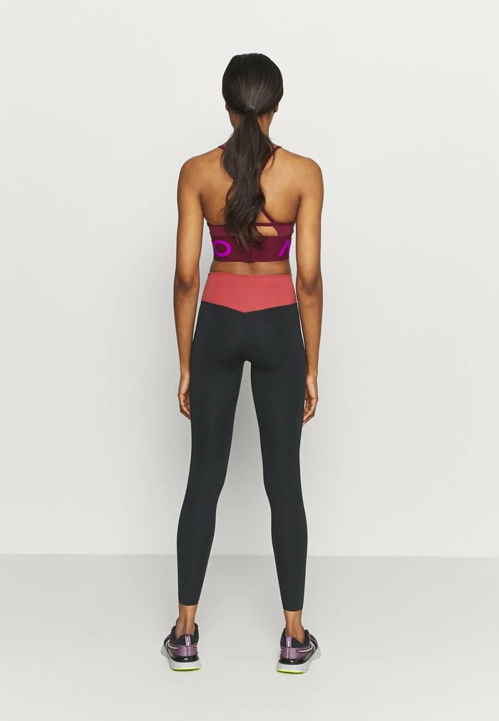 Nike Performance ONE LUXE - Leggings - Black/canyon Rust 3 Nike Performance ONE LUXE - Leggings - Black/canyon Rust - Image 3