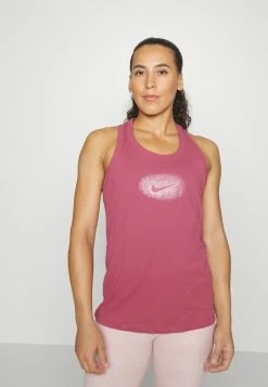Nike Performance TANK ONE SHINE - Top - Desert Berry