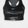 Nike Performance CAMO BRA - Medium Support Sports Bra - Smoke Grey/white