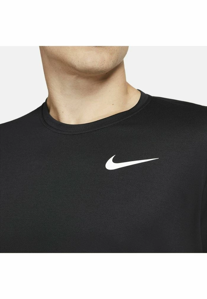 Nike Performance SUPERSET - Sports T-shirt - Black/(white) 4 Nike Performance SUPERSET - Sports T-shirt - Black/(white) - Image 4