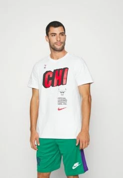 Nike Performance NBA CHICAGO BULLS CITY TEE - Print T-shirt - White