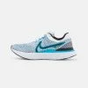 Nike Performance REACT INFINITY RUN - Neutral Running Shoes - White/black/blue Orbit/chlorine Blue/vivid Sulfur/plum Fog
