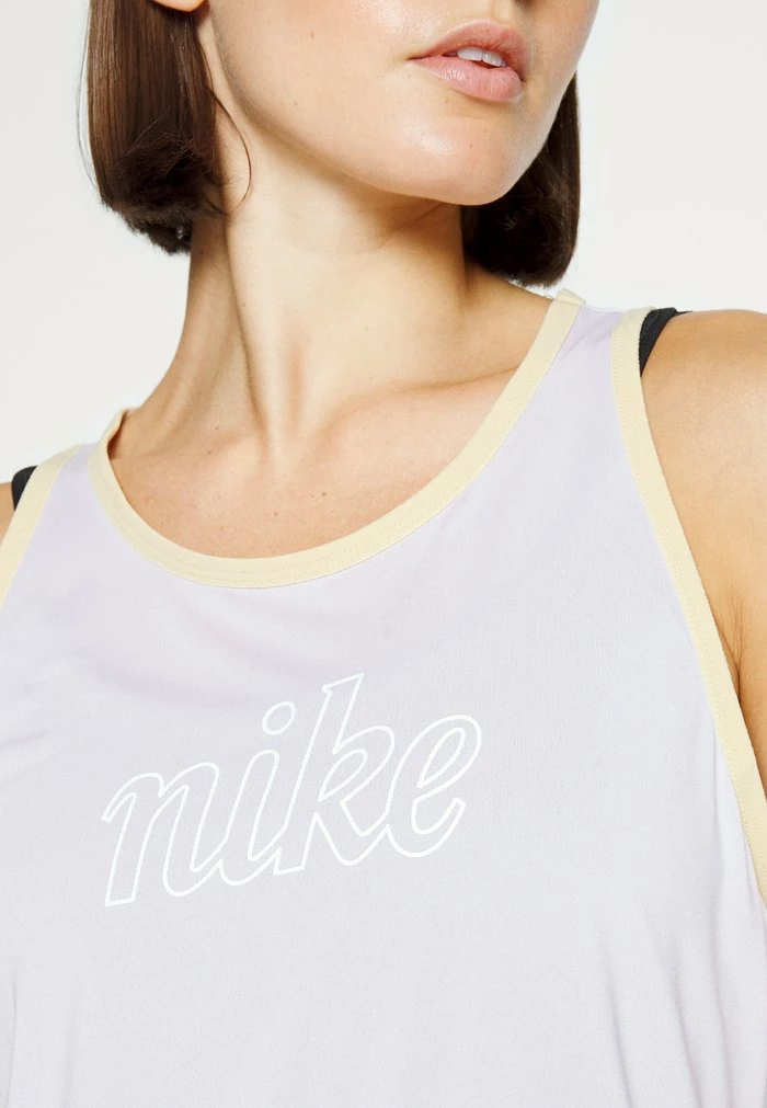 Nike Performance ONE TANK - Top - Doll/sesame/white 6 Nike Performance ONE TANK - Top - Doll/sesame/white - Image 6