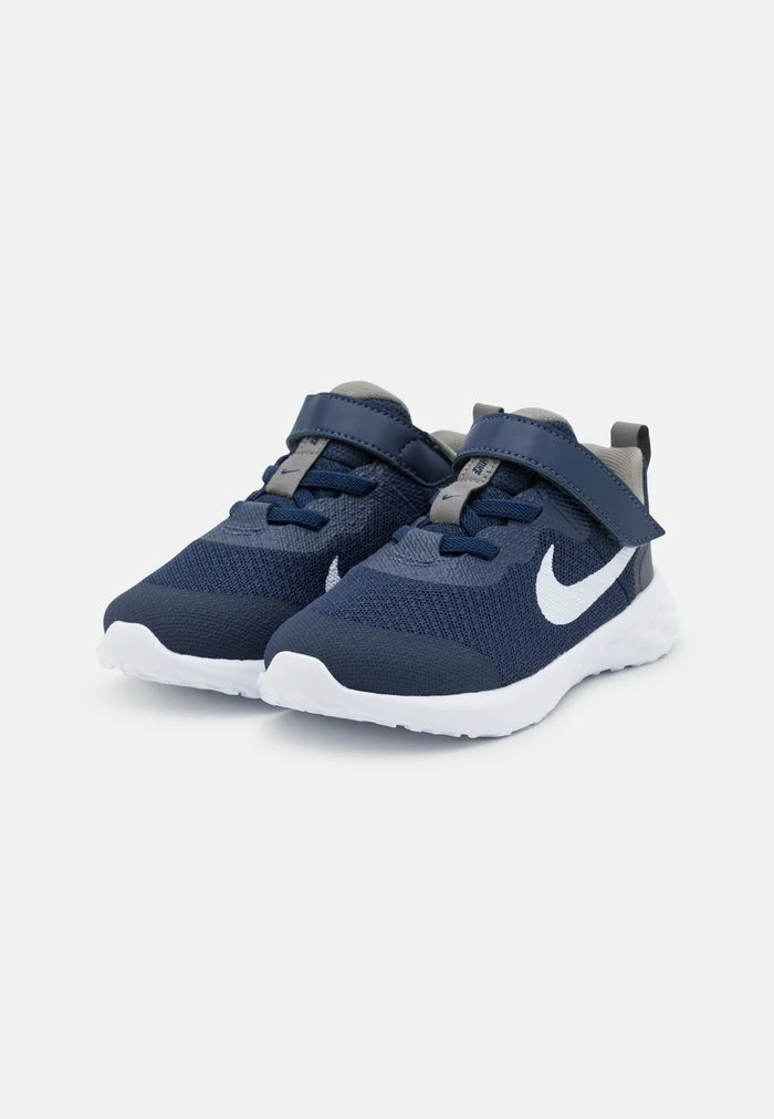 Nike Performance REVOLUTION 6 NN TDV UNISEX - Neutral Running Shoes - Midnight Navy/white/flat Pewter 2 Nike Performance REVOLUTION 6 NN TDV UNISEX - Neutral Running Shoes - Midnight Navy/white/flat Pewter - Image 2
