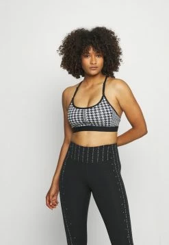 Nike Performance INDY BRA - Light Support Sports Bra - Black/chile Red