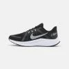 Nike Performance QUEST 4 - Neutral Running Shoes - Black/white/dark Smoke Grey