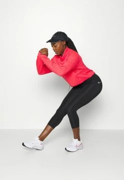 Nike Performance FAST CROP - Leggings - Black/silver -Nike Performance store d15e236022034512b96bceb3429104a2