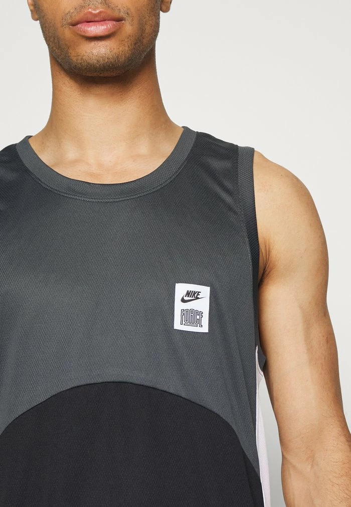 Nike Performance DRY FIT STARTING - Top - Dark Smoke Grey/black/white 7 Nike Performance DRY FIT STARTING - Top - Dark Smoke Grey/black/white - Image 7