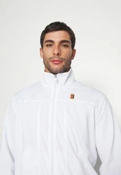 Nike Performance COURT HERITAGE JACKET - Fleece Jacket - White -Nike Performance store d2ac264fe305481da3d6e8d8e98478aa