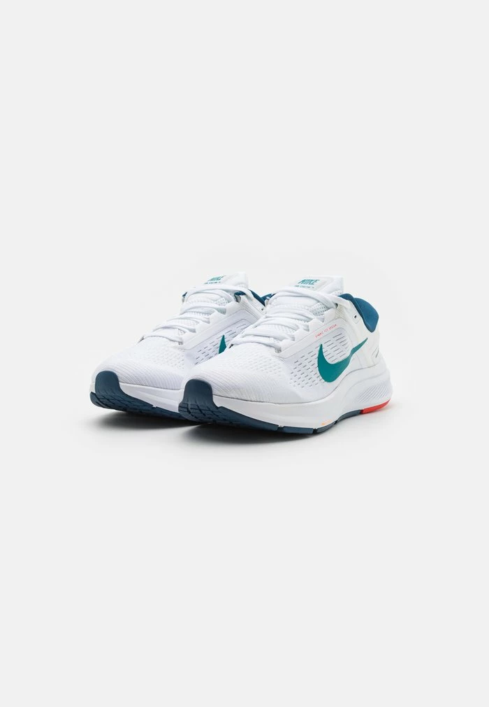 Nike Performance AIR ZOOM STRUCTURE 24 - Stabilty Running Shoes - White/bright Spruce/valerian Blue/light Crimson/peach Cream 2 Nike Performance AIR ZOOM STRUCTURE 24 - Stabilty Running Shoes - White/bright Spruce/valerian Blue/light Crimson/peach Cream - Image 2