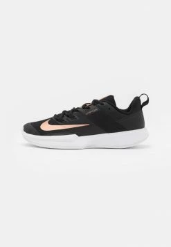 Nike Performance COURT VAPOR LITE - Multicourt Tennis Shoes - Black/metallic Red Bronze/white