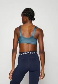 Nike Performance SHINE BRA - Medium Support Sports Bra - Ash Green/white -Nike Performance store d5394df114db46e49280742d2aff8237