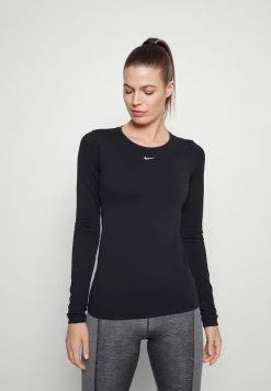 Nike Performance AURA SLIM - Long Sleeved Top - Black/silver