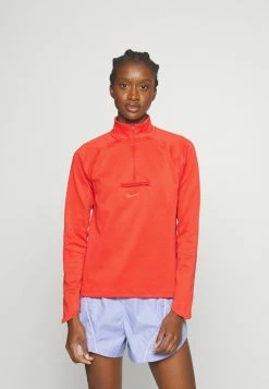 Nike Performance ELEMENT TRAIL MIDLAYER - Long Sleeved Top - Mantra Orange/bright Crimson