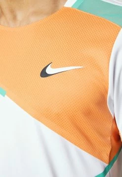 Nike Performance DRY SLAM - Print T-shirt - White/hot Curry/washed Teal/white -Nike Performance store d5ff8e10dd08447cb0508186be323475