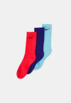 Nike Performance EVERYDAY PLUS CUSH CREW UNISEX 3 PACK - Sports Socks - Light Crimson(black)/blue Chill(black)/deep Royal Blue(black)