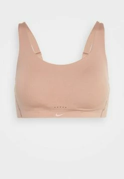 Nike Performance ALATE COVERAGE BRA - Light Support Sports Bra - Desert Dust/red Bark -Nike Performance store d681e44e2794428aa4c042a747b805a1