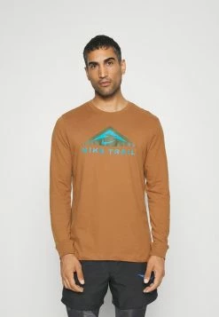 Nike Performance TEE TRAIL - Long Sleeved Top - Ale Brown