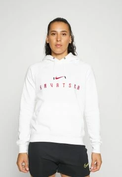 Nike Performance CROATIA HOODIE - Hoodie - White/black
