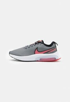 Nike Performance AIR ZOOM ARCADIA UNISEX - Neutral Running Shoes - Smoke Grey/black/siren Red