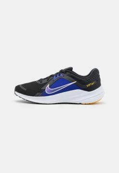 Nike Performance WMNS QUEST 5 - Neutral Running Shoes - Black/doll/white/lapis/yellow Ochre