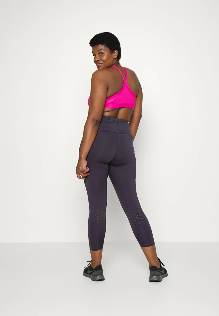 Nike Performance INDY V NECK BRA - Medium Support Sports Bra - Active Pink/white 3 Nike Performance INDY V NECK BRA - Medium Support Sports Bra - Active Pink/white - Image 3