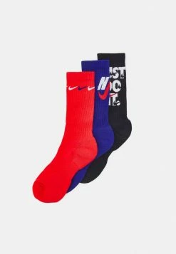 Nike Performance EVERYDAY PLUS CUSH CREW 3 PACK UNISEX - Sports Socks - Light Crimson/deep Royal Blue/black/deep Royal Blue