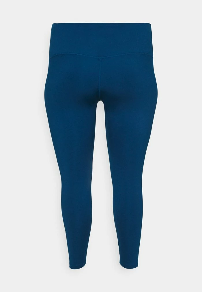 Nike Performance ONE PLUS - Leggings - Valerian Blue/white 2 Nike Performance ONE PLUS - Leggings - Valerian Blue/white - Image 2