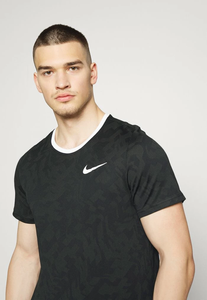 Nike Performance SUPERSET - Sports T-shirt - Black/white 4 Nike Performance SUPERSET - Sports T-shirt - Black/white - Image 4