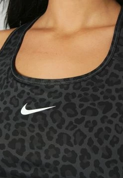 Nike Performance BRA PLUS - Medium Support Sports Bra - Dark Smoke Grey/white -Nike Performance store de43d8cc80584a96b71446ec81b78b67
