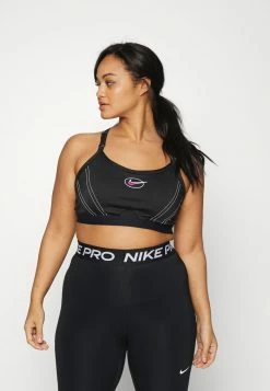 Nike Performance INDY BRA PLUS - Light Support Sports Bra - Black/white/active Pink