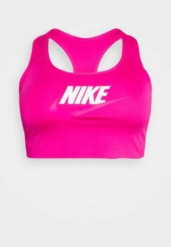 Nike Performance FUTURA BRA - Medium Support Sports Bra - Active Pink