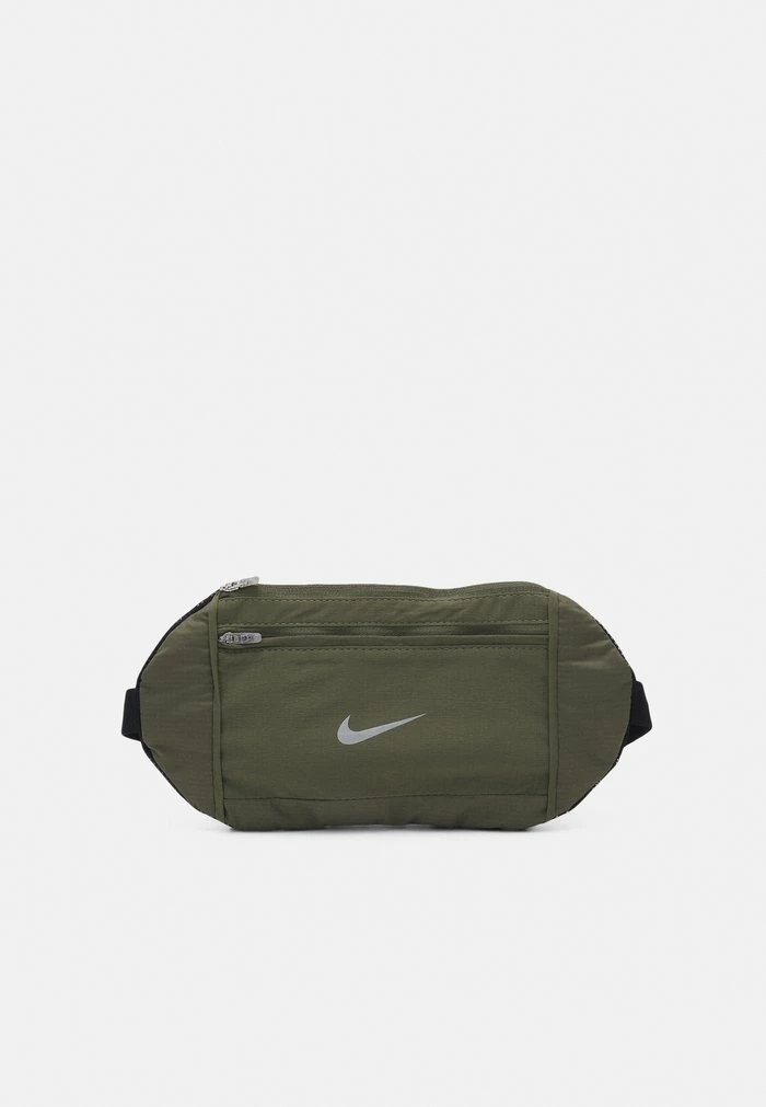 Nike Performance CHALLENGER WAIST PACK LARGE UNISEX - Bum Bag - Medium Olive/black/silver 1 Nike Performance CHALLENGER WAIST PACK LARGE UNISEX - Bum Bag - Medium Olive/black/silver
