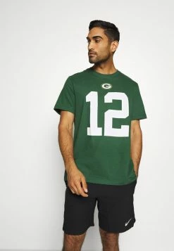 Nike Performance NFL GREEN BAY PACKERS PLAYER ESSENTIAL RODGERS - Club Wear - Fir