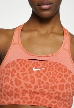 Nike Performance BRA - Medium Support Sports Bra - Madder Root/madder Root/white -Nike Performance store dfd92de2a00b4283b55c151b32572a83
