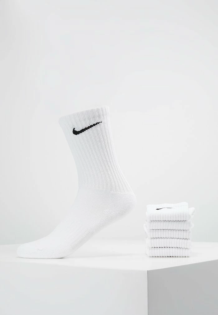 Nike Performance EVERYDAY CUSH CREW 6 PACK - Sports Socks - White/black 1 Nike Performance EVERYDAY CUSH CREW 6 PACK - Sports Socks - White/black