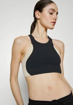 Nike Performance BRA - Medium Support Sports Bra - Black/sanddrift/iron Grey -Nike Performance store e0bdd172b79944eeafac4af5e48529ab