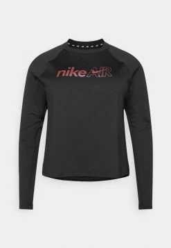 Nike Performance AIR MIDLAYER PLUS - Long Sleeved Top - Black
