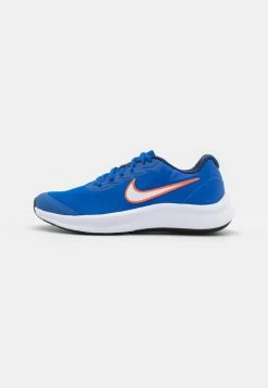 Nike Performance STAR RUNNER 3 GS UNISEX - Neutral Running Shoes - Game Royal/white/midnight Navy/safety Orange