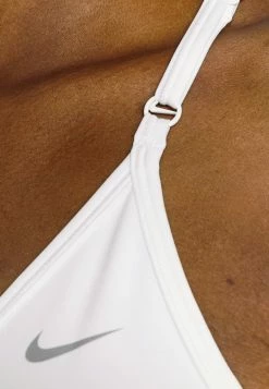Nike Performance INDY V NECK BRA - Light Support Sports Bra - White/grey Fog/particle Grey -Nike Performance store e1acee7c968c44e7a855f347a0150b71