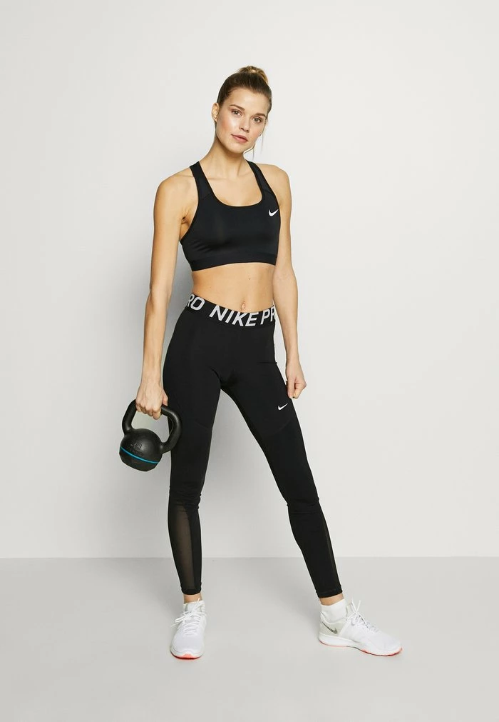 Nike Performance BAND BRA - Medium Support Sports Bra - Black/white 2 Nike Performance BAND BRA - Medium Support Sports Bra - Black/white - Image 2