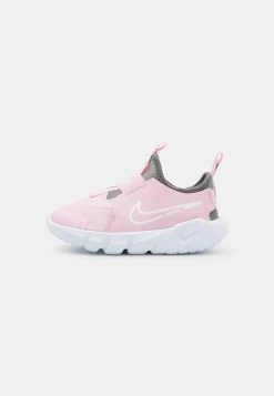 Nike Performance FLEX RUNNER 2 TDV UNISEX - Neutral Running Shoes - Pink/white/flat Pewter/photo Blue