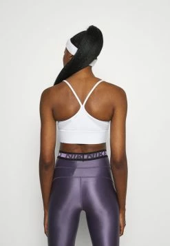 Nike Performance INDY BRA - Medium Support Sports Bra - White/black -Nike Performance store e2b285a73699491eb7c6f77d25aa43b3