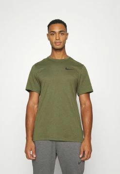 Nike Performance BURNOUT - Sports T-shirt - Rough Green/(black)
