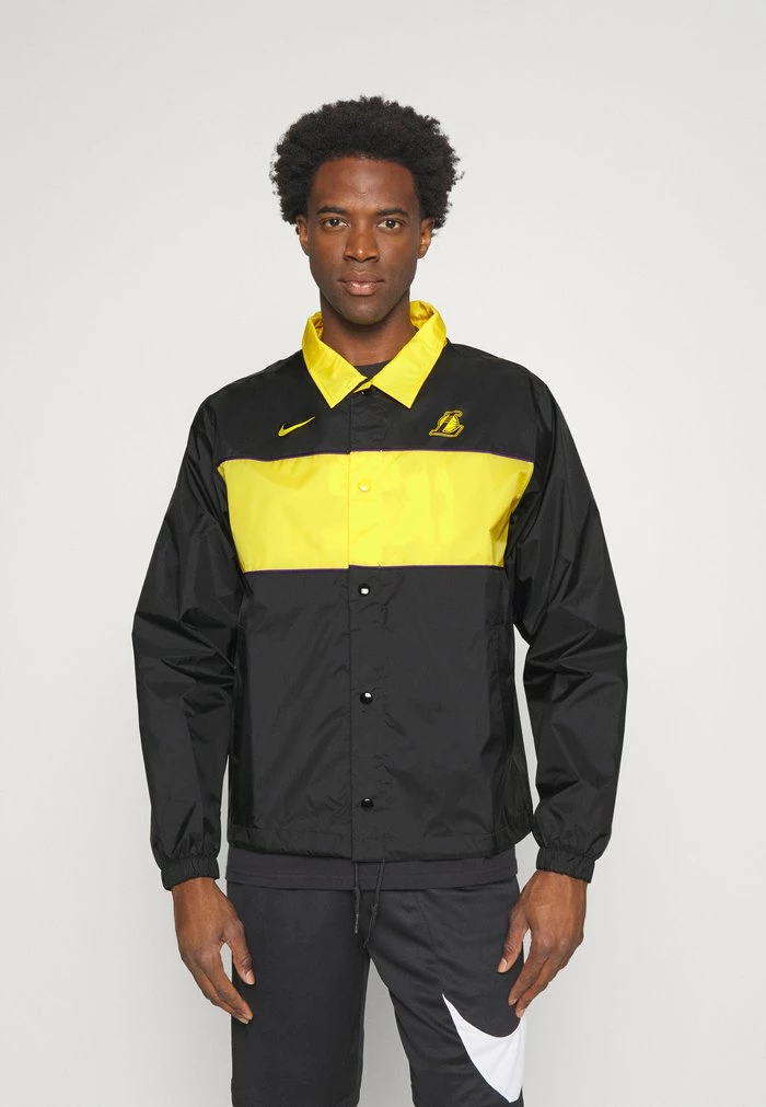 Nike Performance NBA LOS ANGELES LAKERS LIGHTWEIGHT JACKET - Training Jacket - Black/amarillo/field Purple 1 Nike Performance NBA LOS ANGELES LAKERS LIGHTWEIGHT JACKET - Training Jacket - Black/amarillo/field Purple